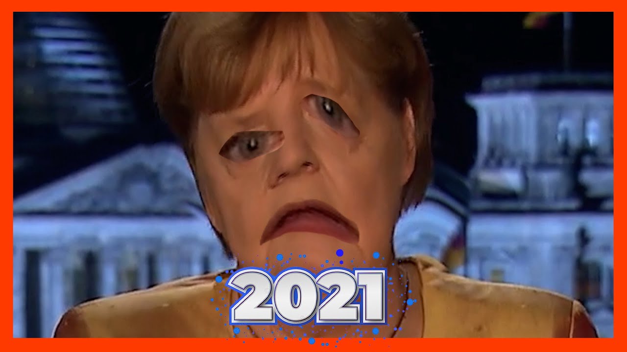 YOUTUBE KACKE: Neujahrsansprache 2021 - MERKEL HASST PFLEGER UND RUFT DIE DIKTATUR AUS