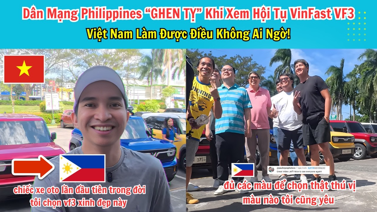 Dân Mạng Philippines “GHEN TỴ” Khi Xem Hội Tụ VinFast VF3 Bùng Nổ, Netizen Thốt Lên “Quá Đẹp!”