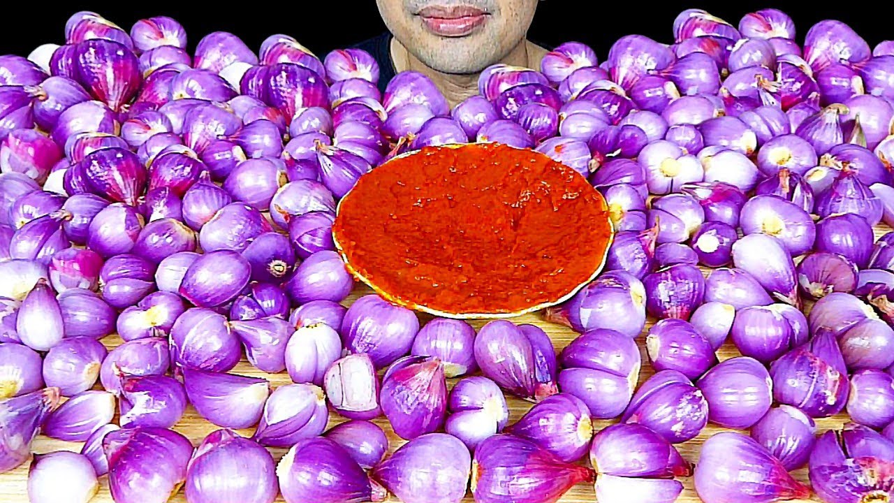 ASMR MUKBANG 2 kg BAWANG MERAH MENTAH