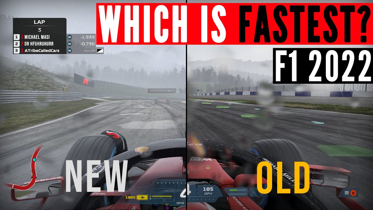 F1 2022 GAMEPLAY vs F1 2021: A HANDLING showdown