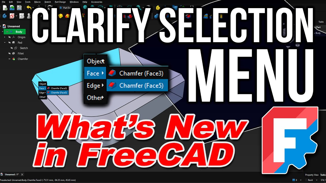 What&rsquo;s New in FreeCAD &ndash; Clarify Selection