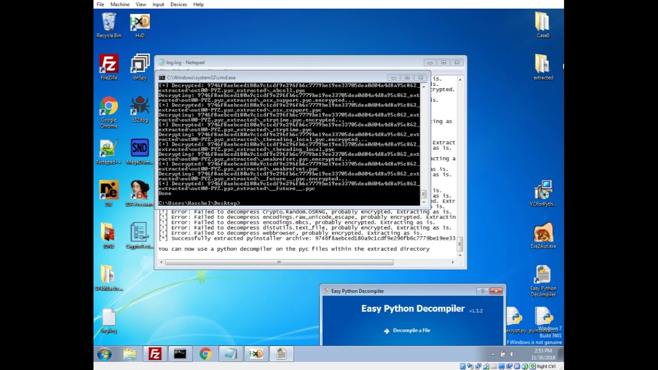 Analyzing Ransomware - Decompiling Python Ransomware