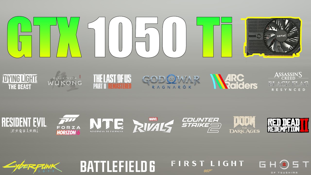 GTX 1050 Ti &ndash; Can it Still Game in 2026? (32 Games Tested)