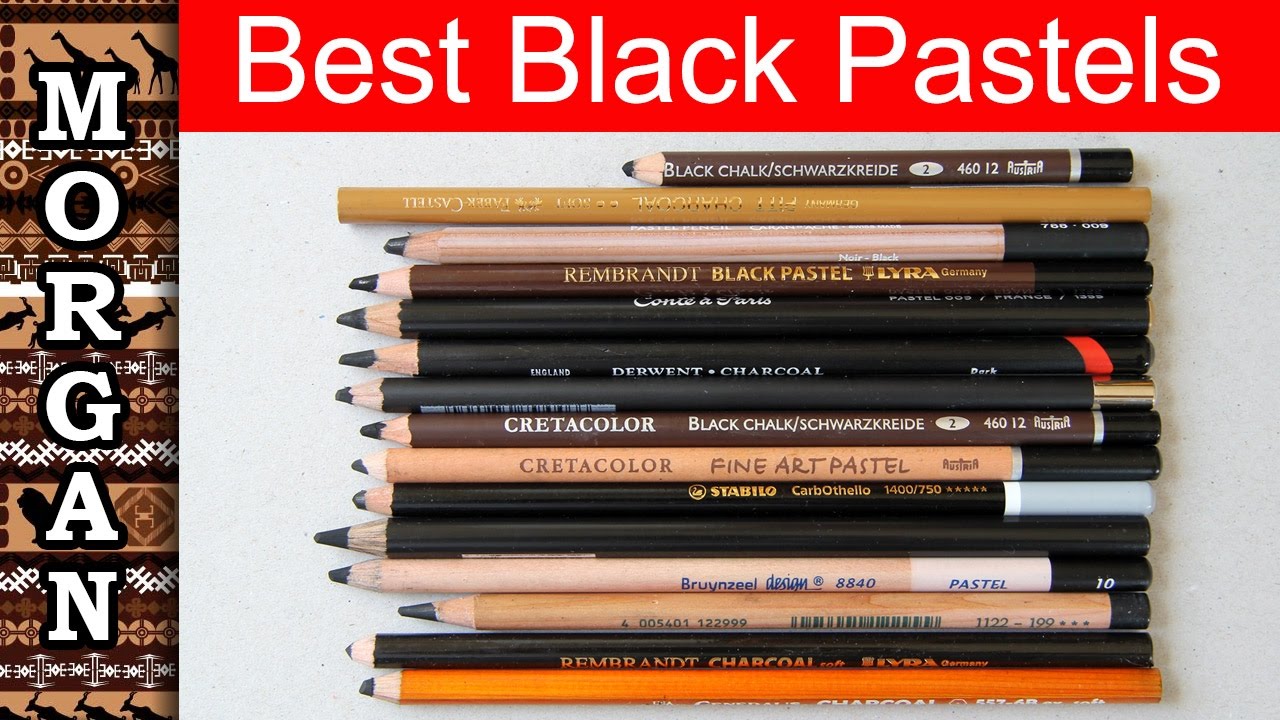 Best Black Pastel Pencils - Caran d Ache, Derwent, Carbothello, PITT etc Jason Morgan wildlife art