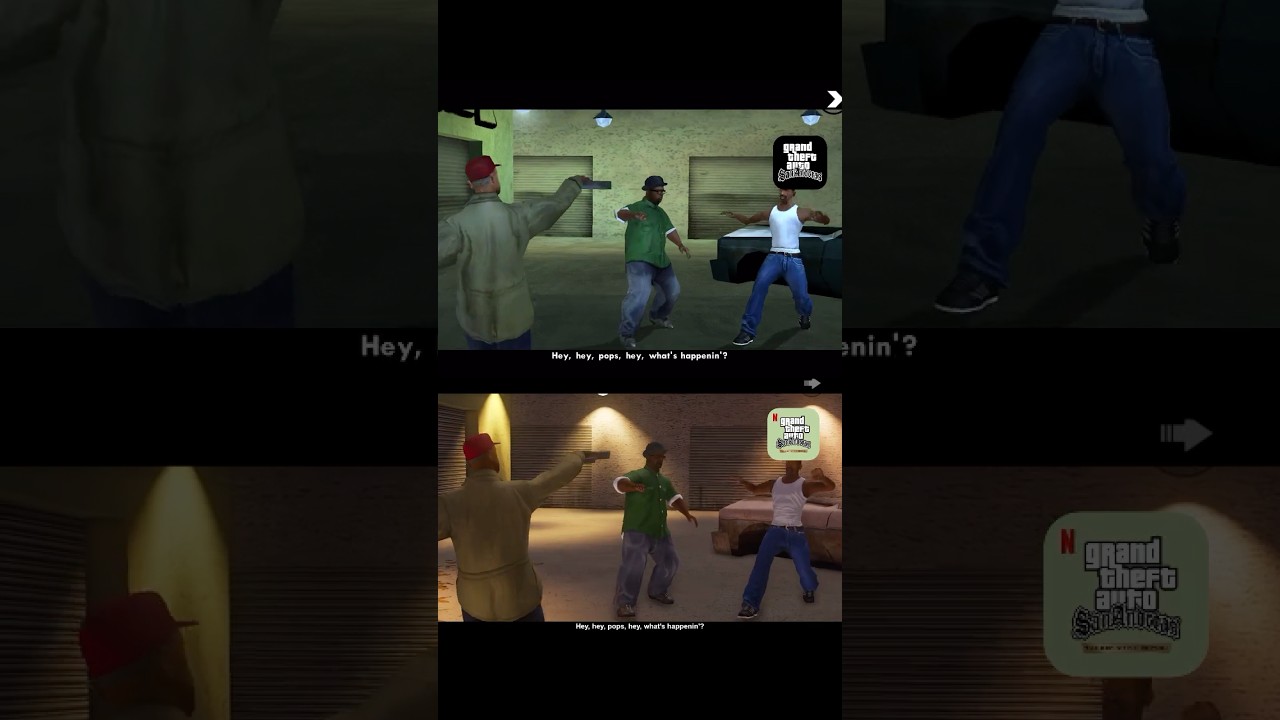 GTA San Andreas (2013) vs GTA SA Netflix Definitive Edition (2023) Mobile Version Mission Comparison