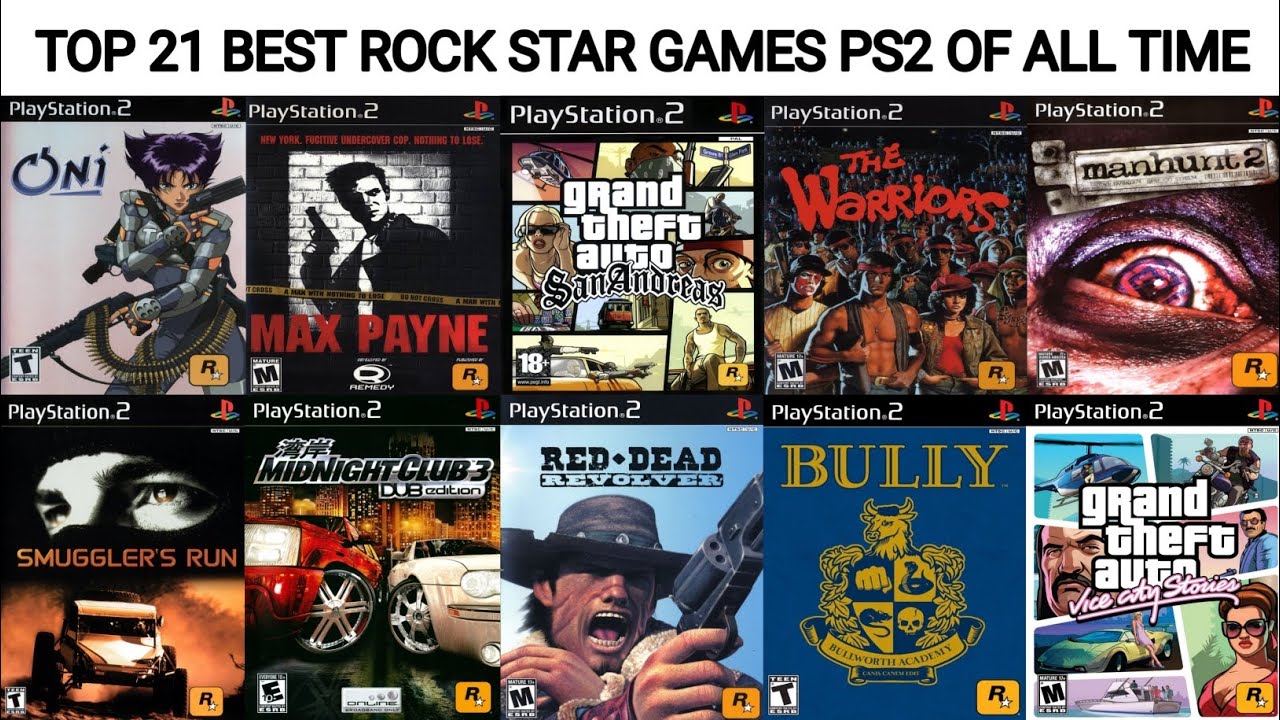 Top 21 Game Rock Star PS2 Terbaik Sepanjang Masa Versi Game Box2002 | Game PS2 Terbaik