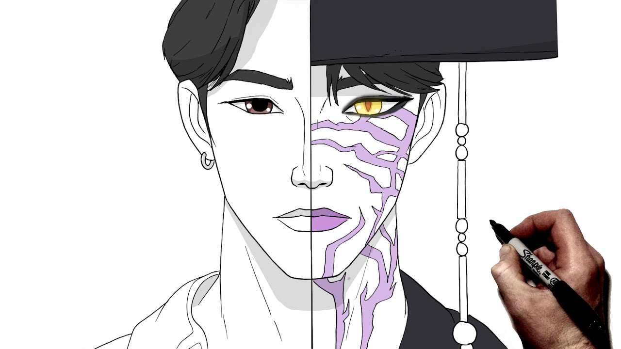 How To Draw Jinu Human/Demon | Step By Step | Kpop Demon Hunters