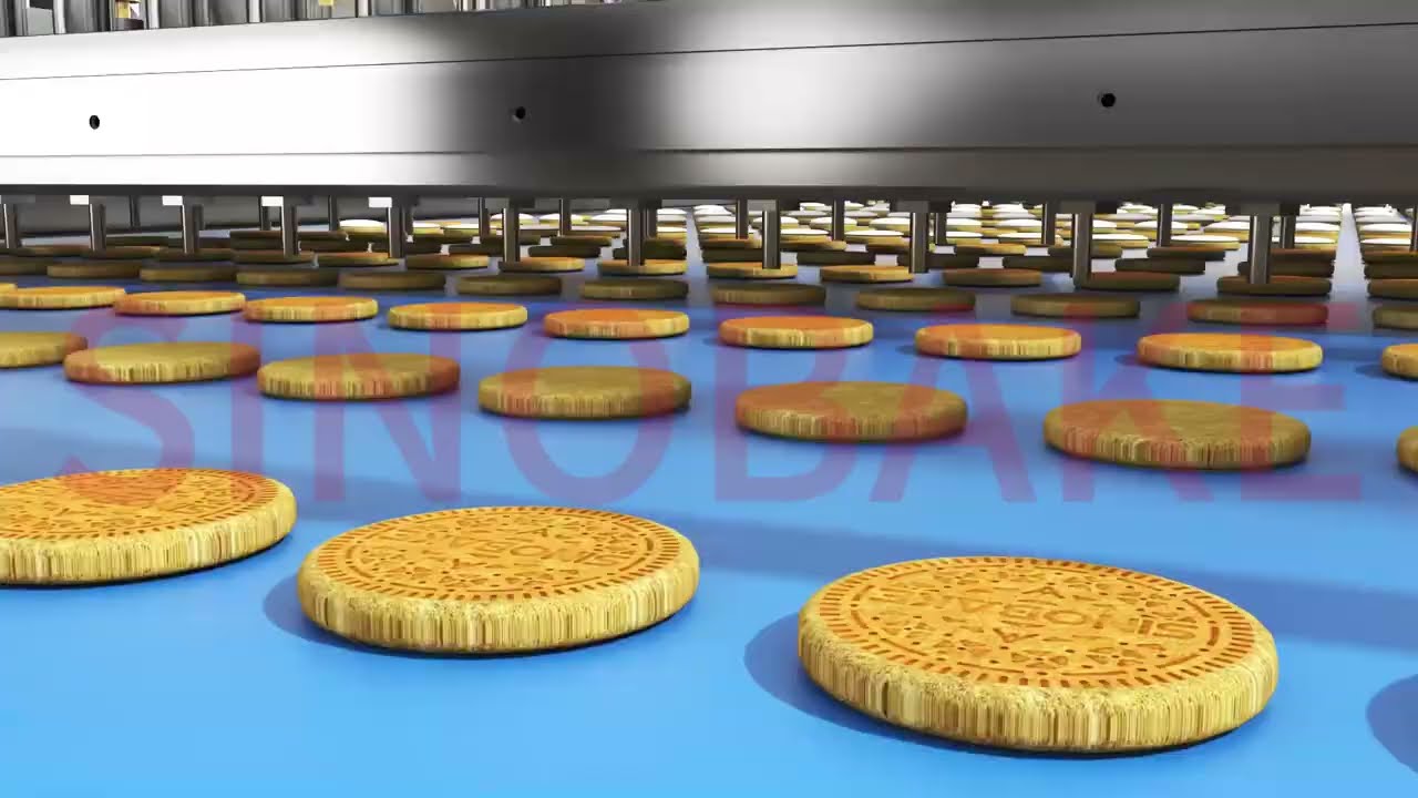High efficiency biscuit line/SINOBAKE/2000kg per hour