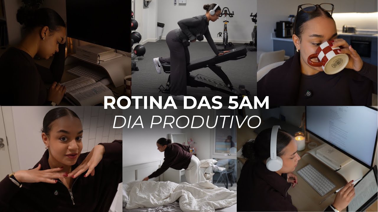 minha ROTINA das 5H da manhã | um dia PRODUTIVO na minha vida