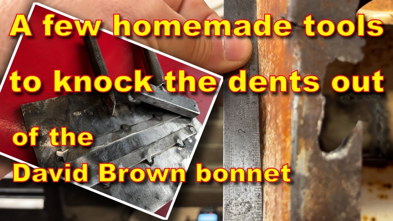 Ремонт капота David Brown 990 | Сварочный аппарат SIP 160A