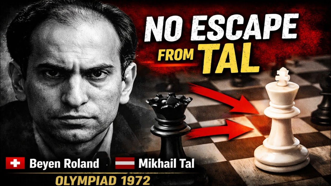 Mikhail Tal 🇱🇻 vs Beyen Roland 🇨🇭  | Olympiad 1972