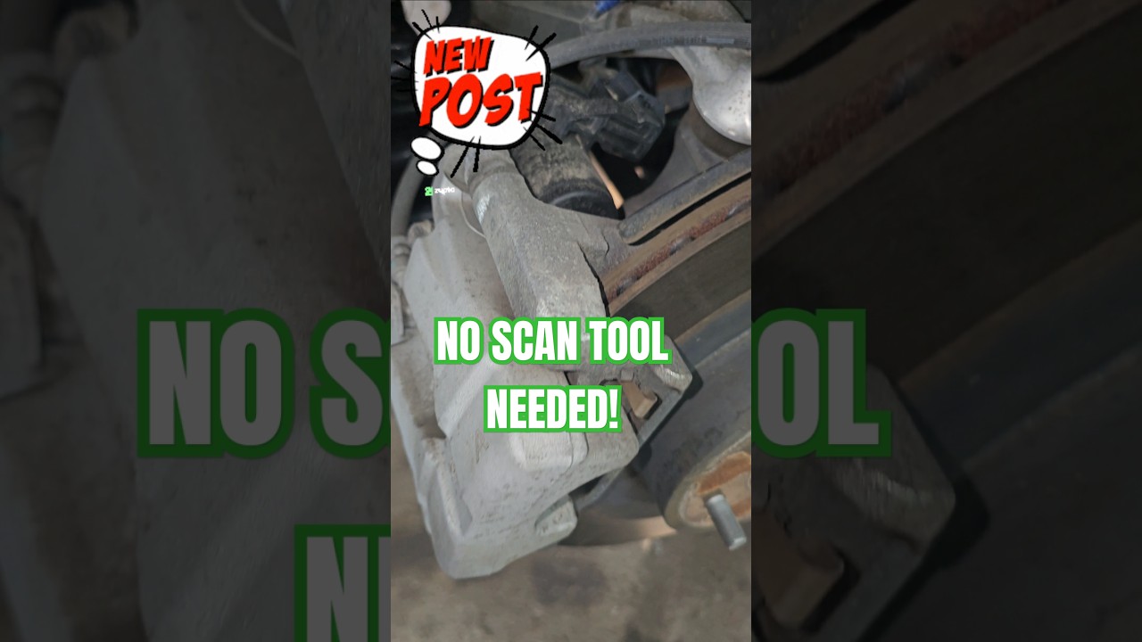 How to retract electronic parking brake with no scanner! #mechanic #car