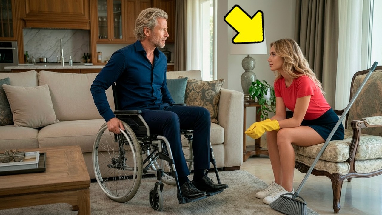 Córka sprzątaczki poszła do pracy za nią… I zdobyła serce milionera na wózku…