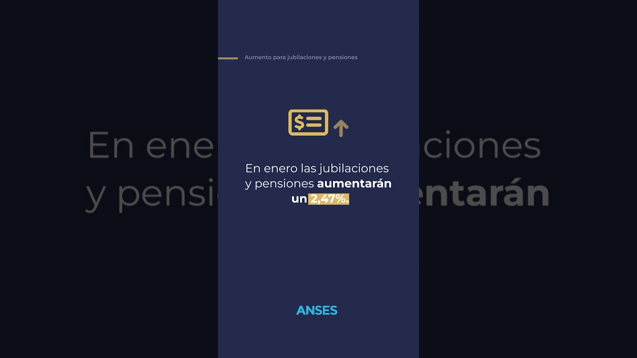 En enero las jubilaciones y pensiones aumentar&aacute;n 2,47%