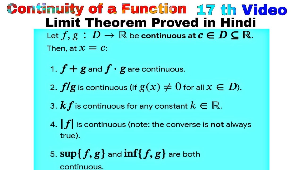 Limit Theorem 