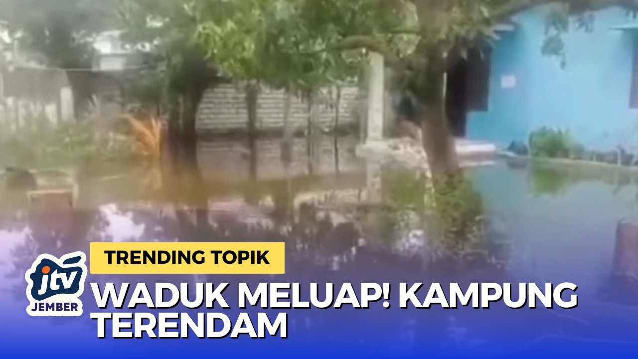 Waduk Pucangroh Meluap! Puluhan Rumah Warga Terendam, Jalan Antar Desa Putus