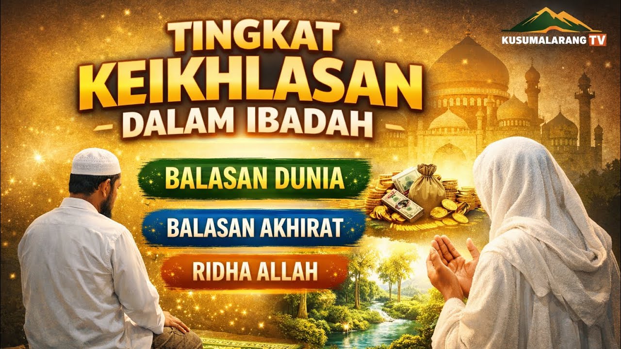 Tingkat Keikhlasan dalam Ibadah: Mengharapkan Ridha Allah, Balasan Dunia, dan Akhirat | Kusumalarang