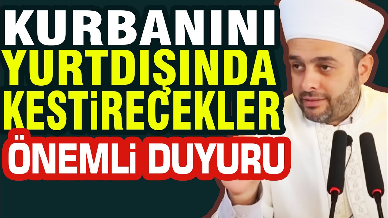 Halil Konakçı Hoca, Kurbanını Yurtdışında  Kestireceklere Önemli Duyuru