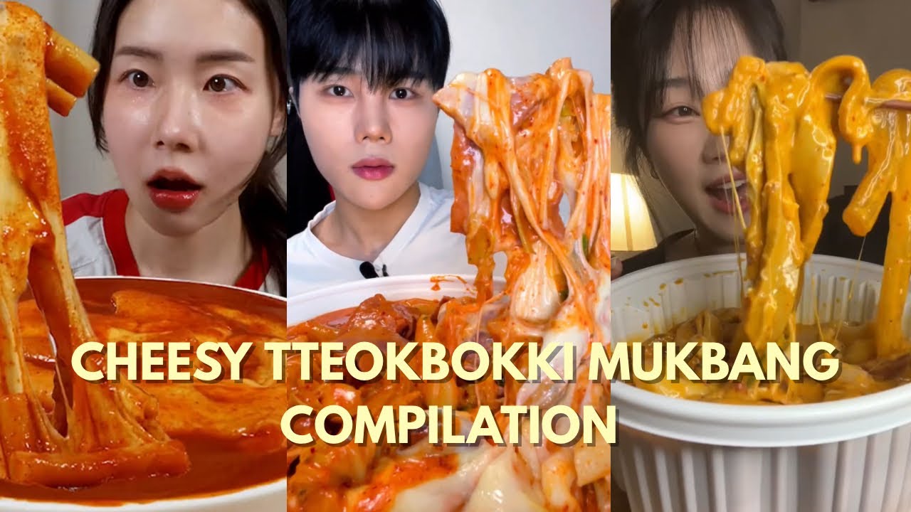 TIKTOK Tteokbokki ASMR Mukbang Compilation | Giant Rice Cakes Tteokbokki