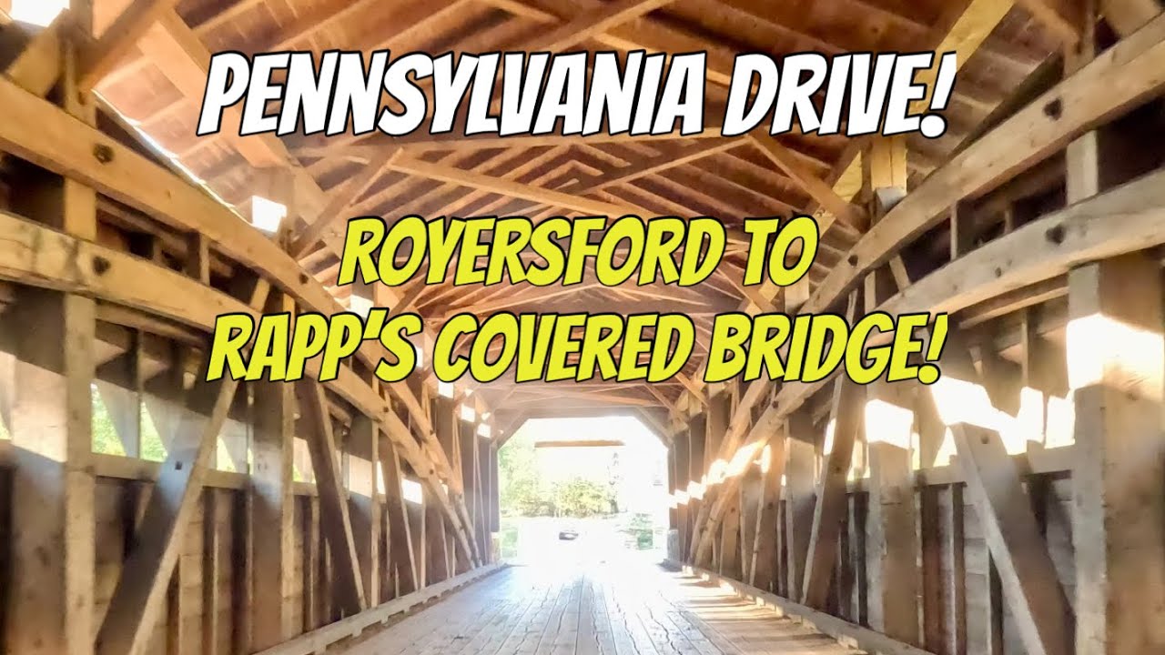 🏞️ Pennsylvania Drive! Royersford to Rapp's Dam Covered Bridge, Phoenixville! Autumn!