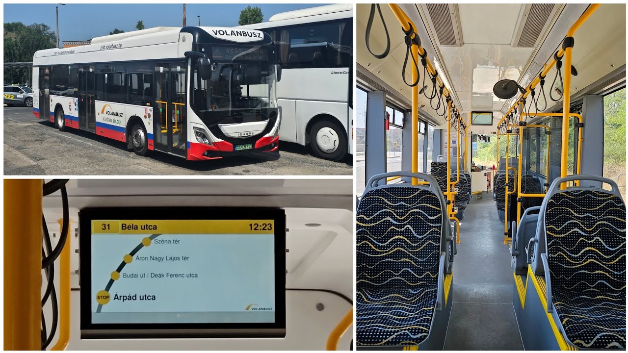 Utazás egy Ikarus 120e ELEKTROMOS busszal, egy Ivecoval és egy Mercedessel Székesfehérváron