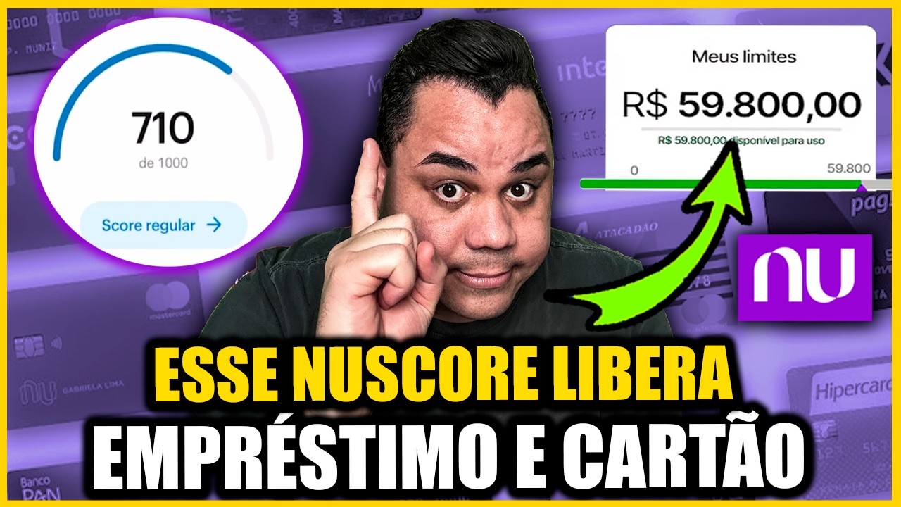 ✅ (ATUALIZOU HOJE) ESSE &eacute; NUSCORE pra LIBERAR Empr&eacute;stimo e CART&Atilde;O de CR&Eacute;DITO no NUBANK