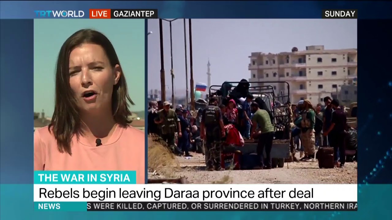 Rebels leave Syria's Daraa region