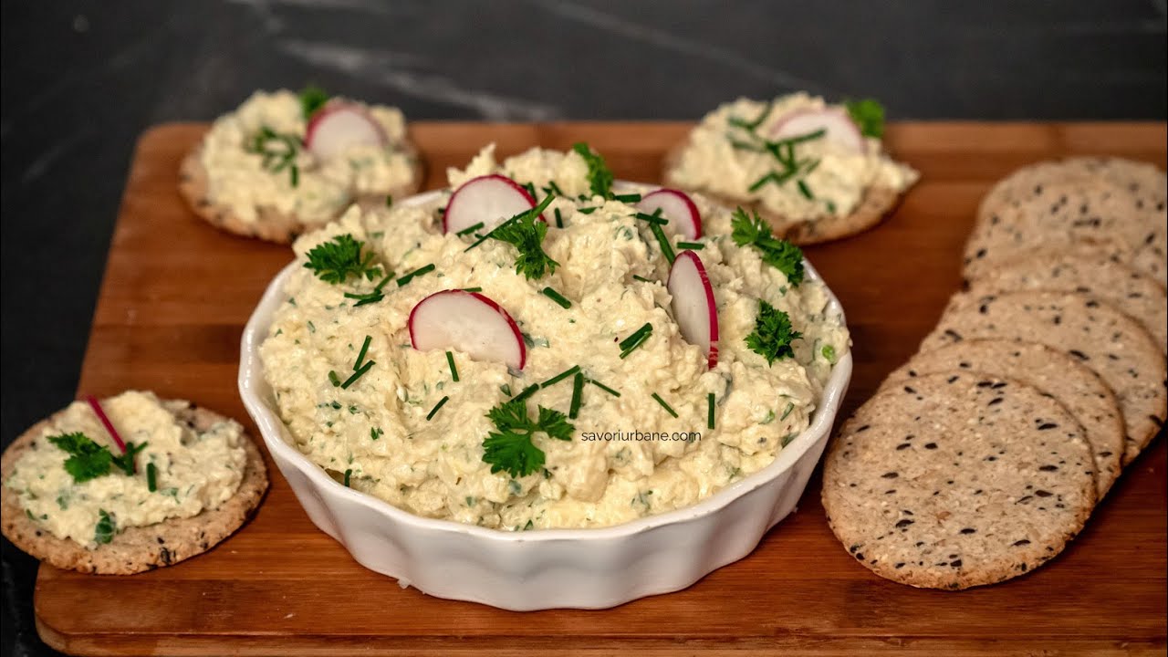 PASTĂ DE CONOPIDĂ CU USTUROI - salată aperitiv cu dressing cremos cu iaurt și maioneză Savori Urbane