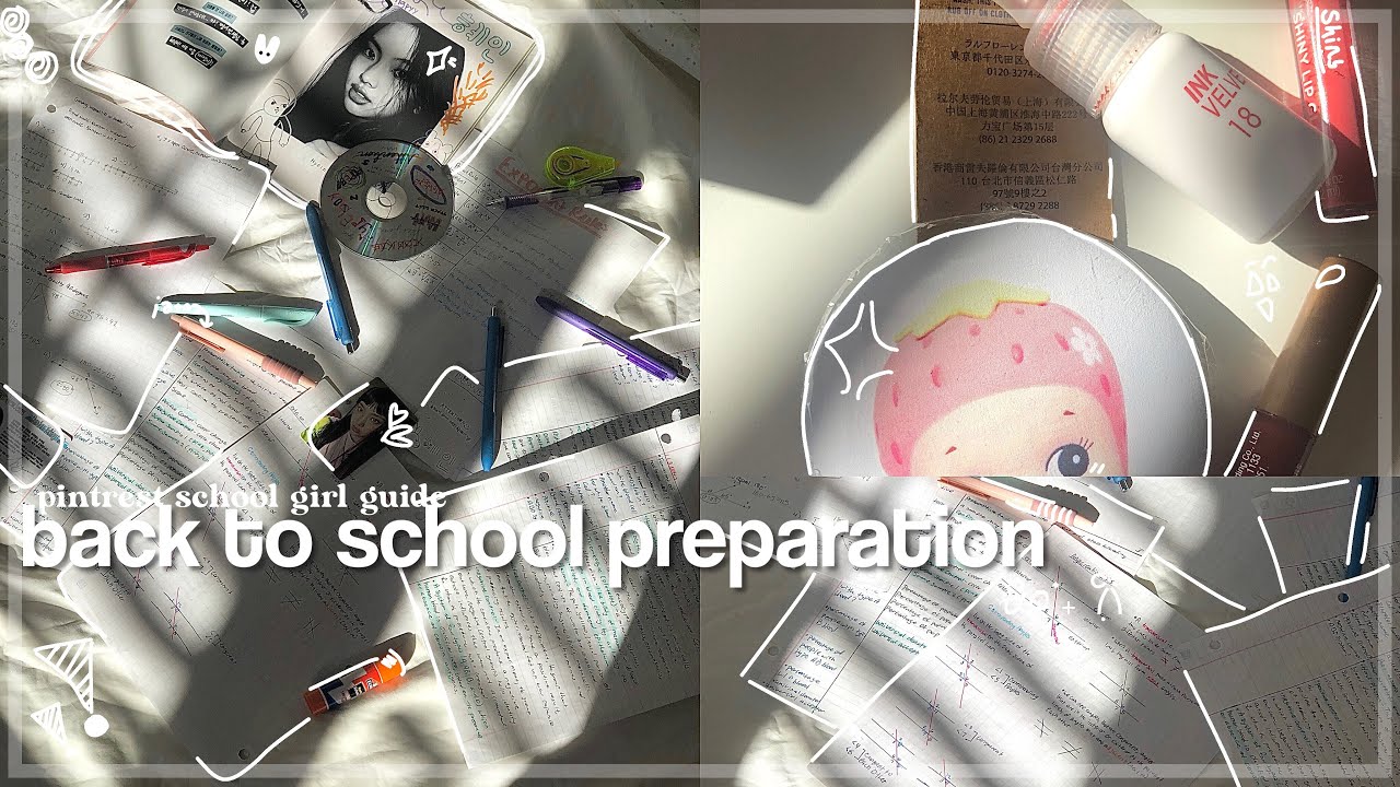 SCHOOL-GIRL diary 🐑🍐: prep for 2024 school year, what’s in my backpack, crafts, slow mornings + tips