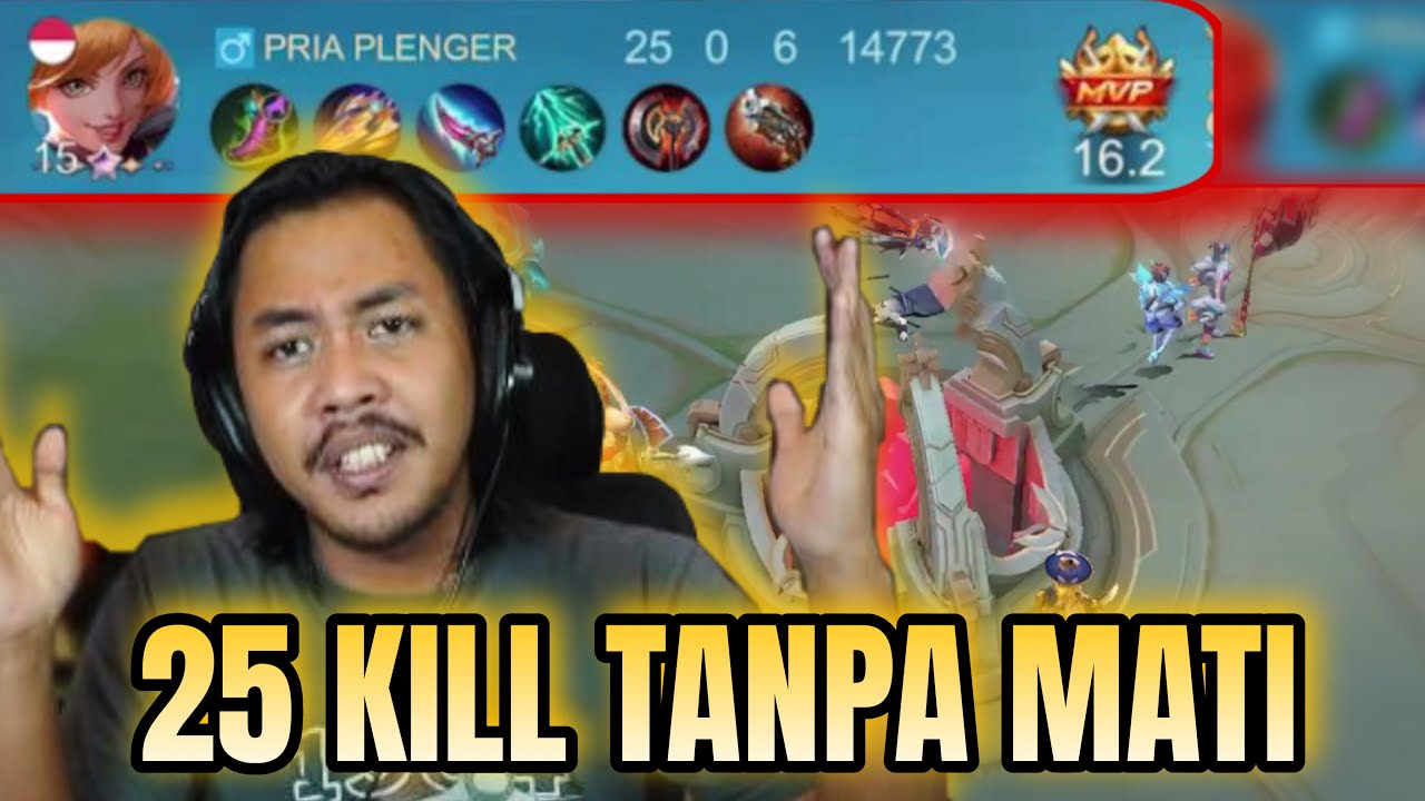 FANNY DWIWOII KILL 25 TANPA MATI - HOKI BANGET HARI INI POKOKNYA - Mobile Legends
