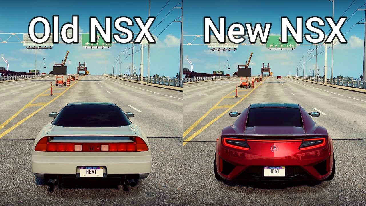 NFS Heat: Old Honda NSX vs New Honda NSX - Drag Race