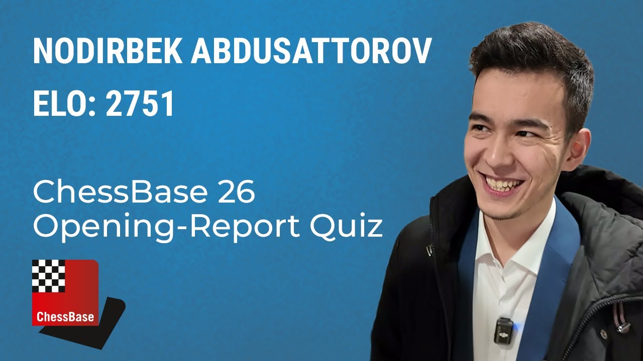 Opening-Report Quiz with Nodirbek Abdusattorov - Wijk aan Zee - Tata Steel Chess Tournament