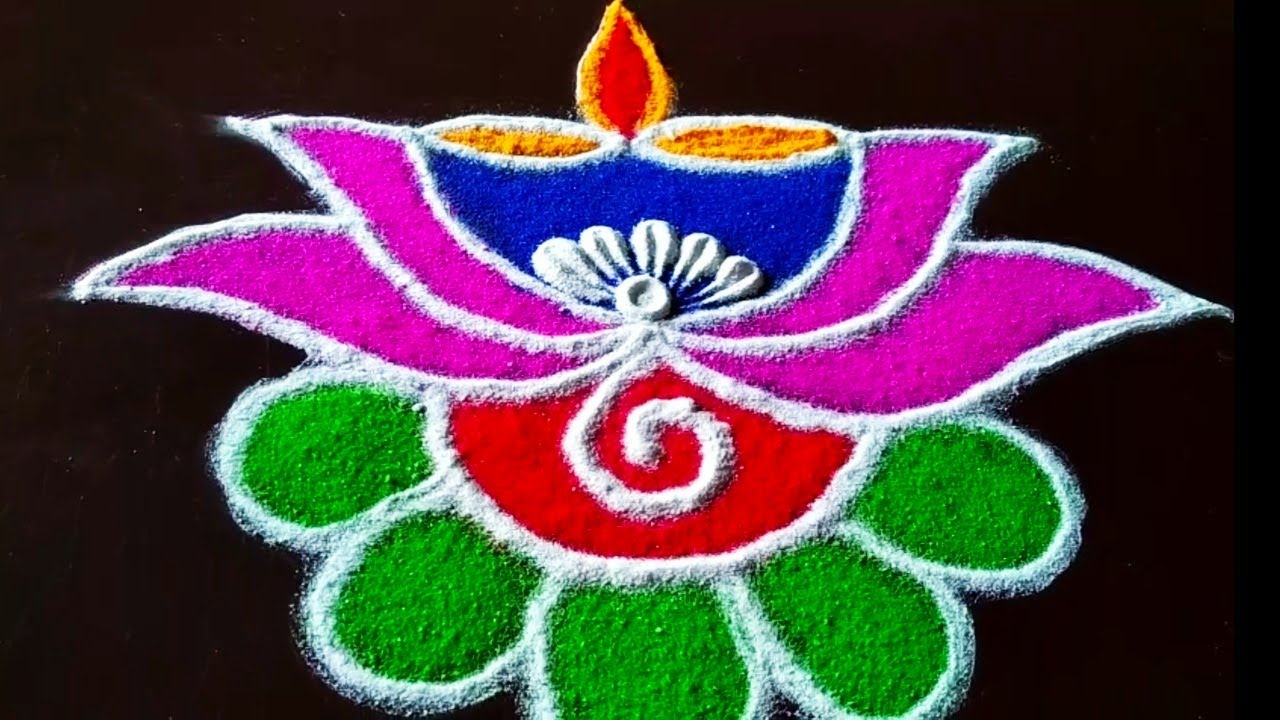 Diwali Special Deepak Rangoli Designs Beautiful Rangoli Designs | इस दिवाली पर जरुर बनाये यही रंगोली