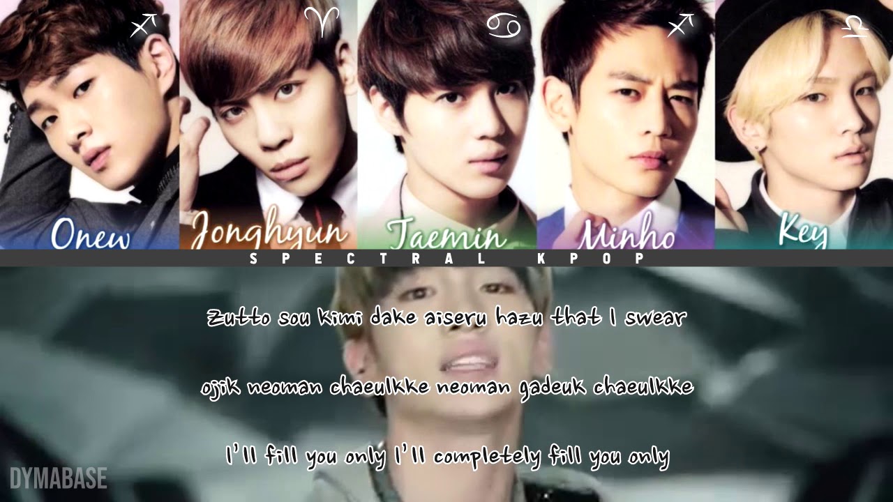 🎵 SHINee (샤이니) - Lucifer Karaoke/Instrumental with Korean and Japanese Lyrics | Spectral KPOP