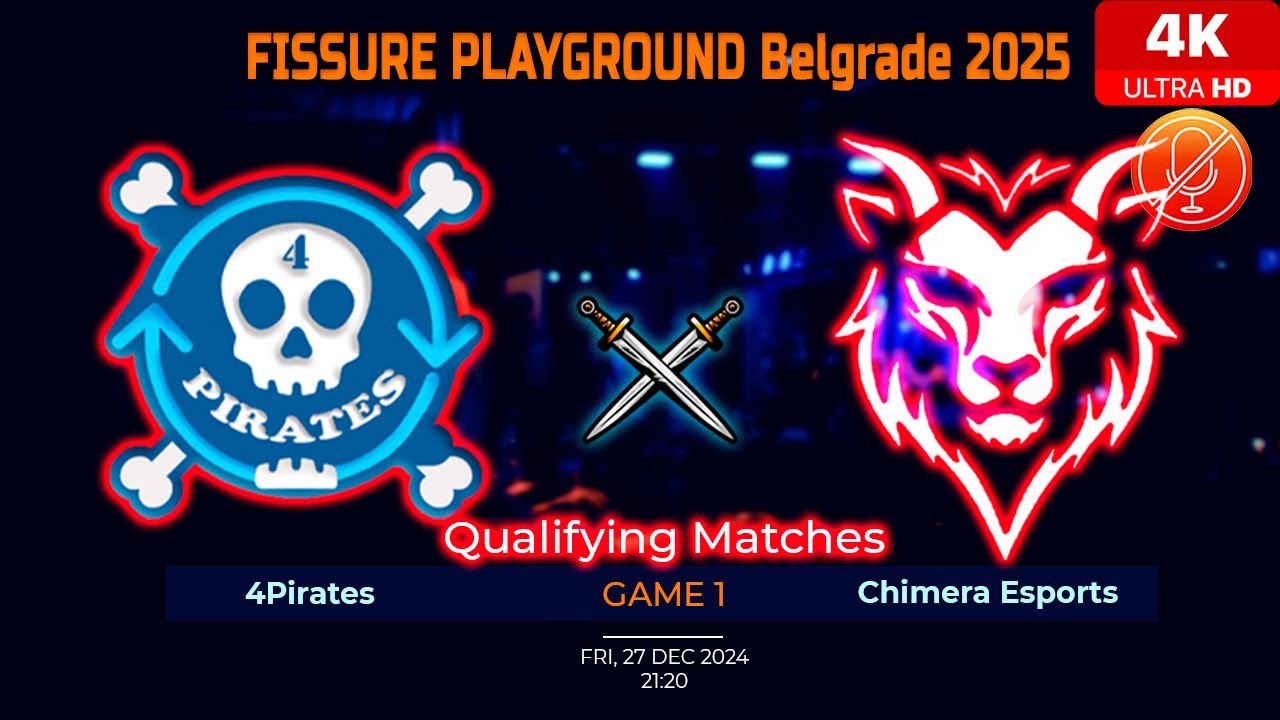 4Pirates vs Chimera Esports Game 1 Highlights | Qualifying Matches | FISSURE PLAYGROUND | [27-12-24]