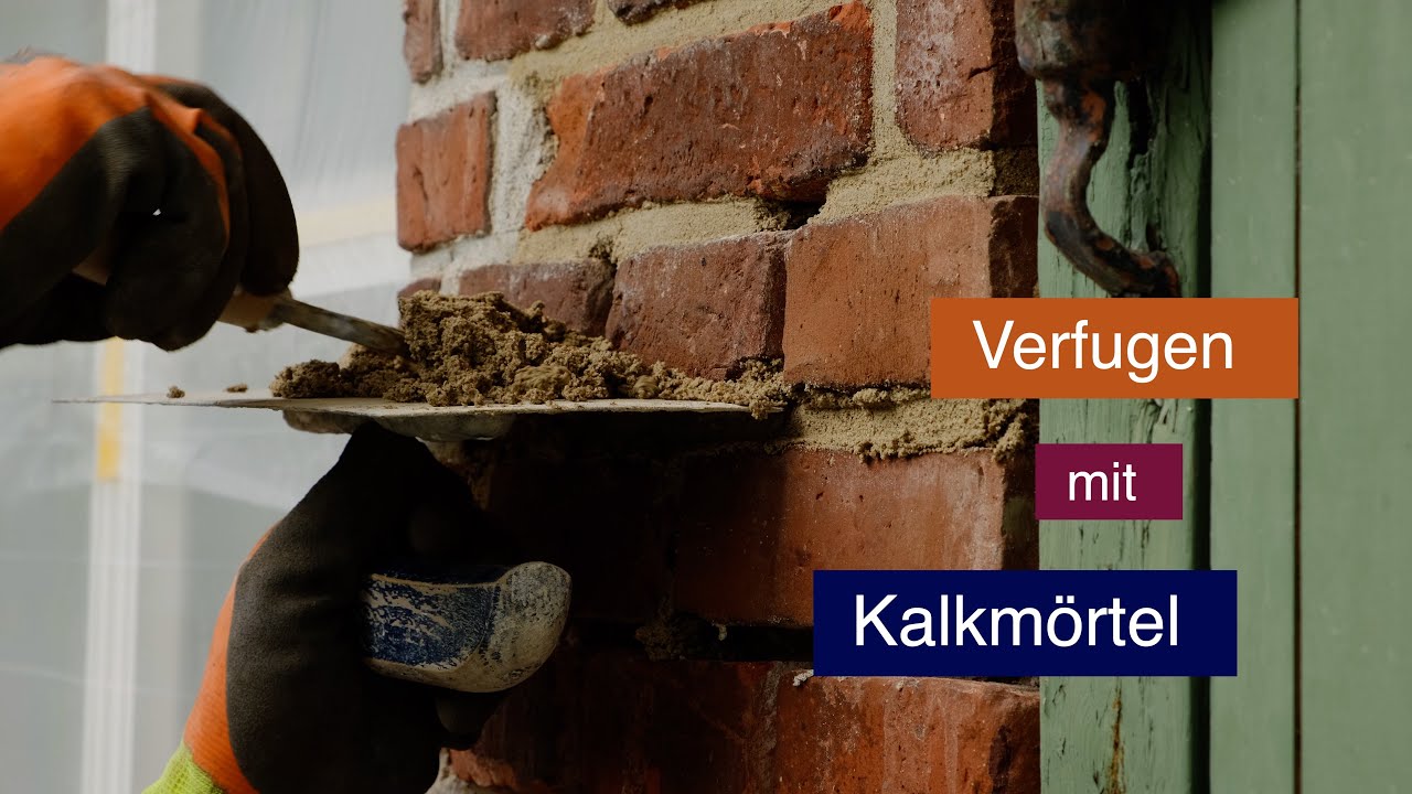 Verfugen mit Kalkmörtel