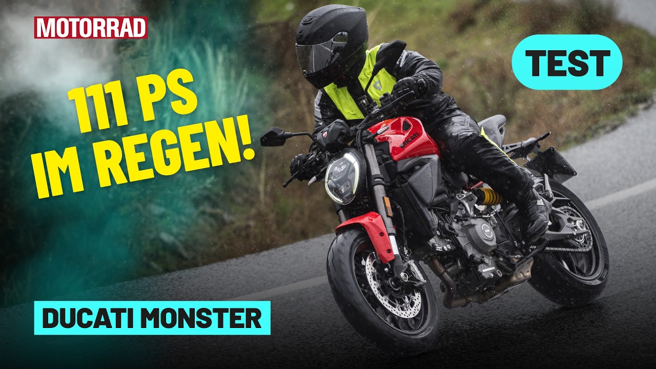 Neue Ducati Monster: 111 PS im Regen-Test | Fahrwerk, Sound, Preis & Monster Plus erklärt