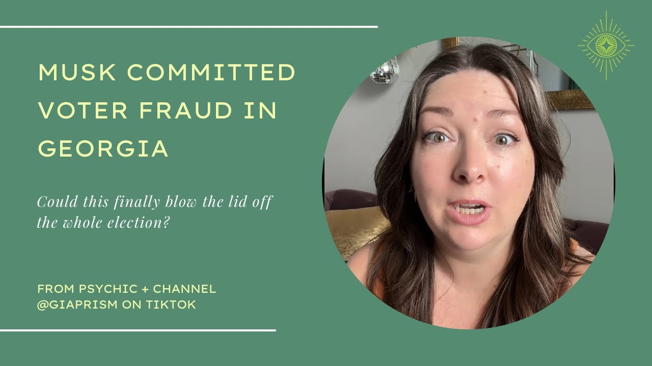 CONFIRMED: Musk committed voter fraud in Georgia. Will this finally open more investigations?