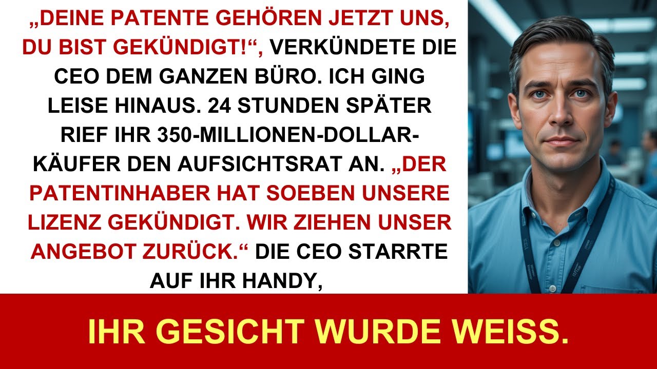 Die CEO sagte: „Du bist gefeuert!“ – ich zerstörte ihren 350-Millionen-Dollar-Deal.