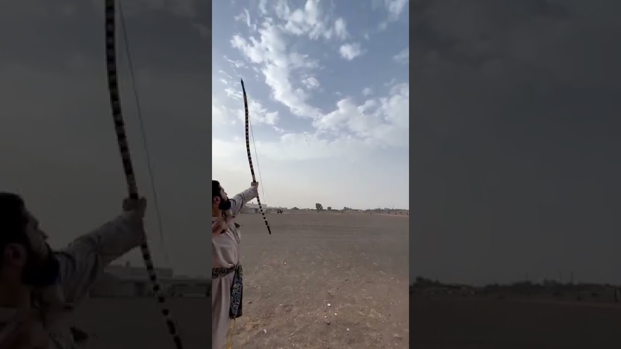 Japanese Yumi whistling arrow flight shooting