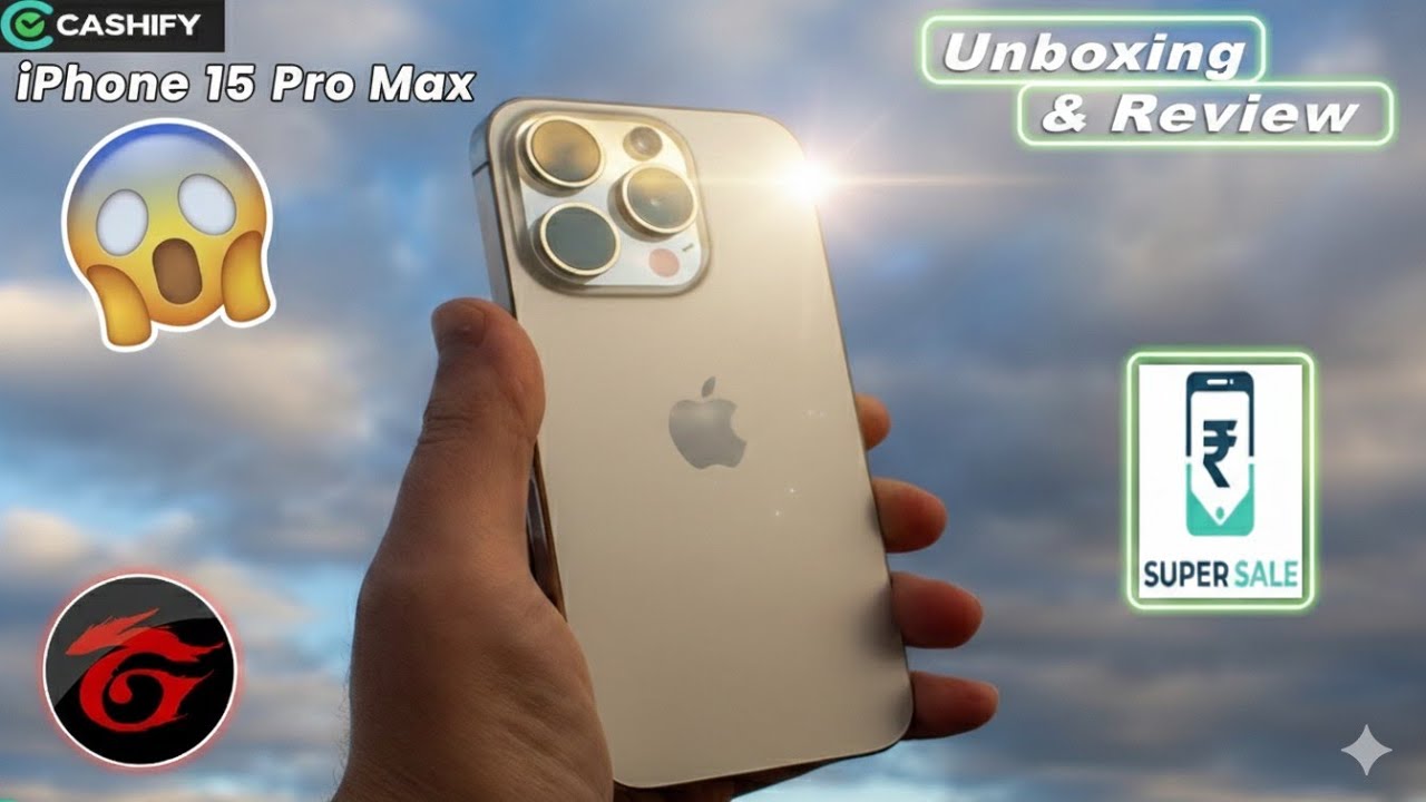 iPhone 15 Pro Max Unboxing – Titanium Body, USB-C Port & Crazy Camera! Order From Cashify Super Sale