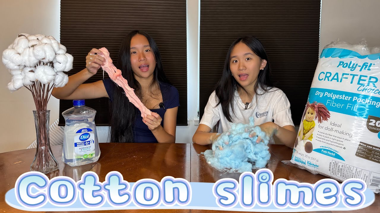 REAL vs FAKE Cotton Slime! | Janet and Kate