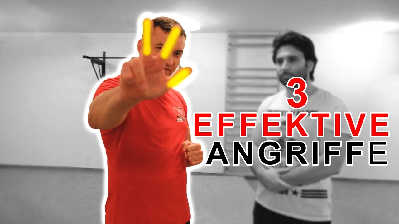 3 effektive Angriffe - Selbstverteidigung - 3 effective attacks - profound combat system Streetfight