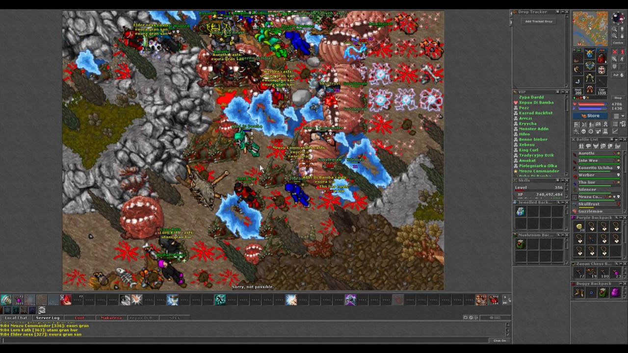 Tibia Morta Retro PvP 2018 ROSHA MASSACRE!