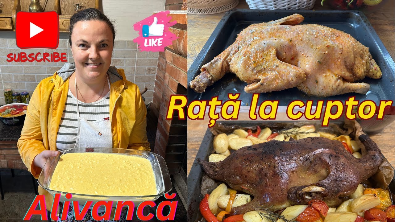 „Rață Fragedă la Cuptor & Alivancă Moldovenească – Rețetă Tradițională 🍗🍰”