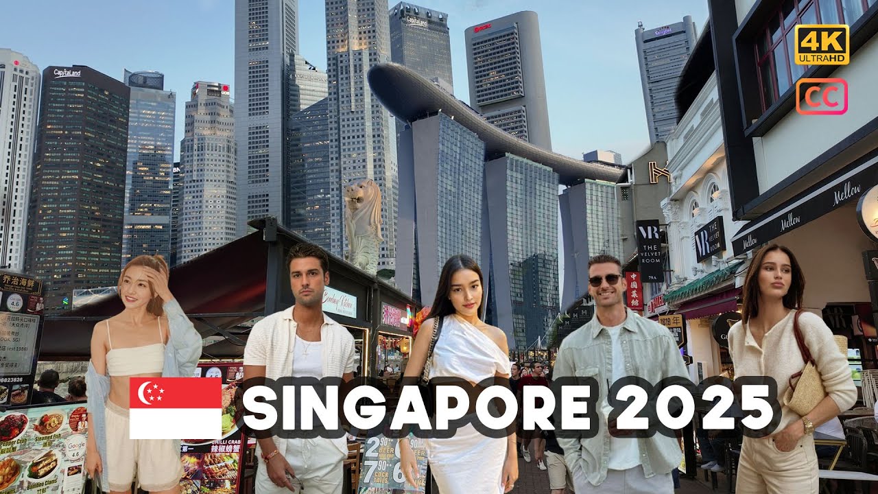 4K 🇸🇬 Walking Singapore 2025 Future, Luxury, Modern, Clean, Ultra Expensive / Day and Night Life