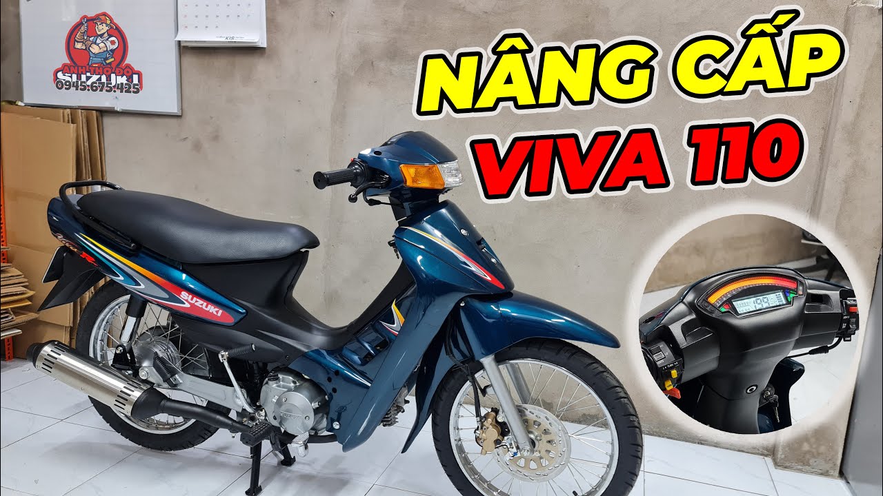 Viva 110 Nâng Cấp Một Vài Trang Bị Tiện Ích - 0945.675.425