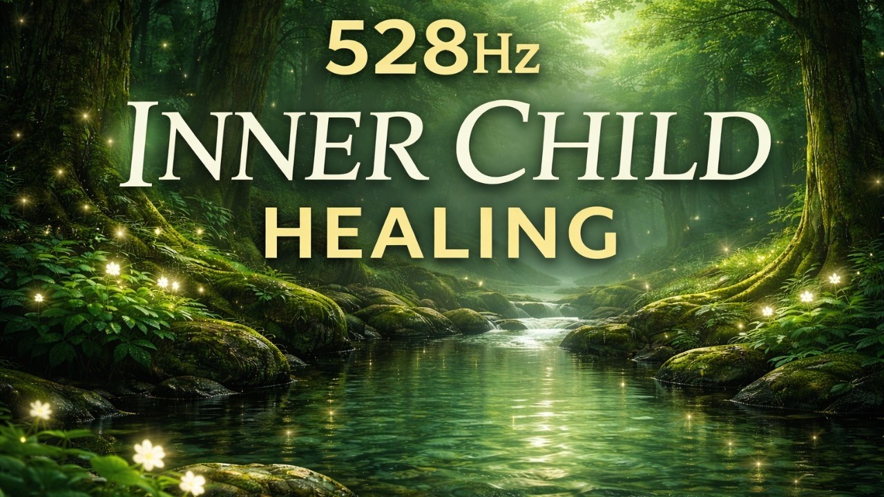 528Hz Inner Child Healing 🌿 Soft Green Light for Emotional Safety (3 Hours)