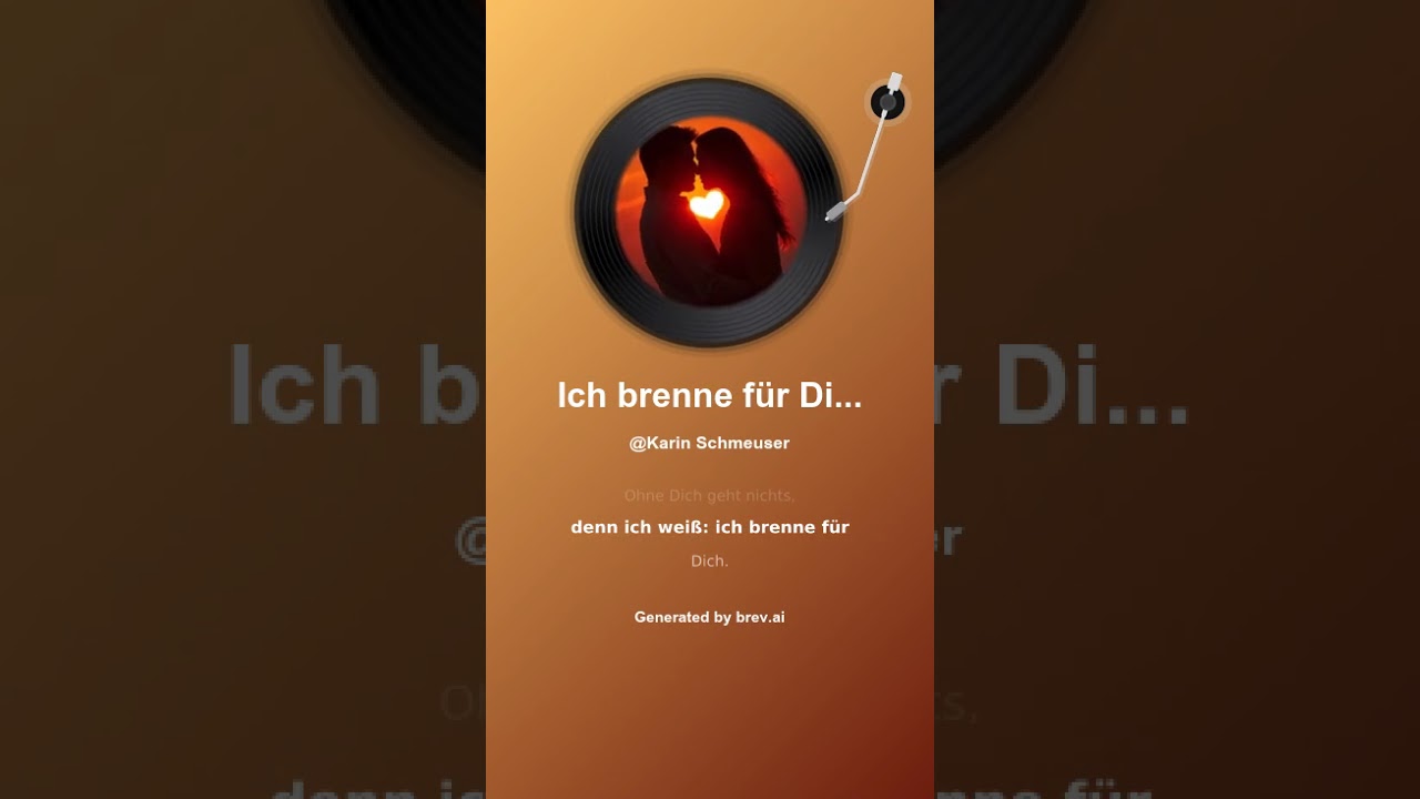 Ich brenne für Dich