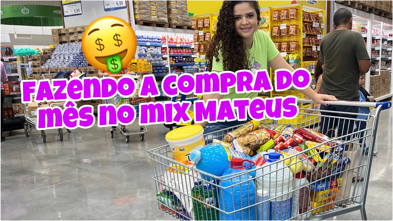 MUITO BARATO 😱 FAZENDO A COMPRA DO MÊS NO MIX MATEUS CAMPINA GRANDE PB